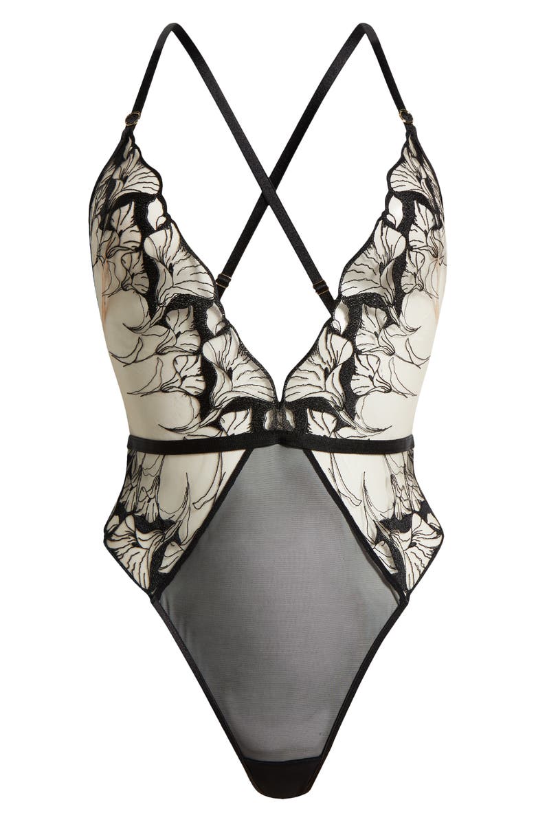 Bluebella Kalmia Embroidered Mesh Teddy, Alternate, color,