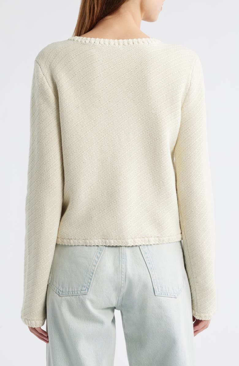 rag & bone Claire Cardigan, Alternate, color, Turtle Dove