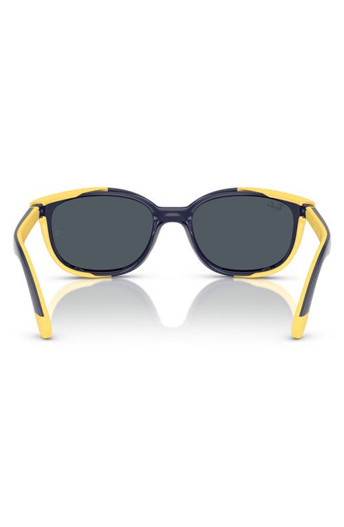 Ray Ban Ray-ban Kids' 48mm Pillow Optical Glasses & Clip-on Sunglasses In Dark Grey