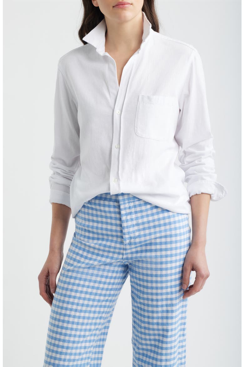 Waverly Cotton Shirt, Main, color, WHITE