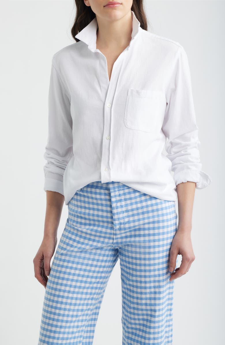 Frank & Eileen Waverly Cotton Shirt, Main, color, White