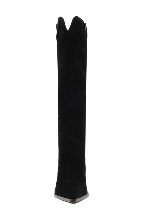 Schutz Maine Up Pointed Toe Boot In Black