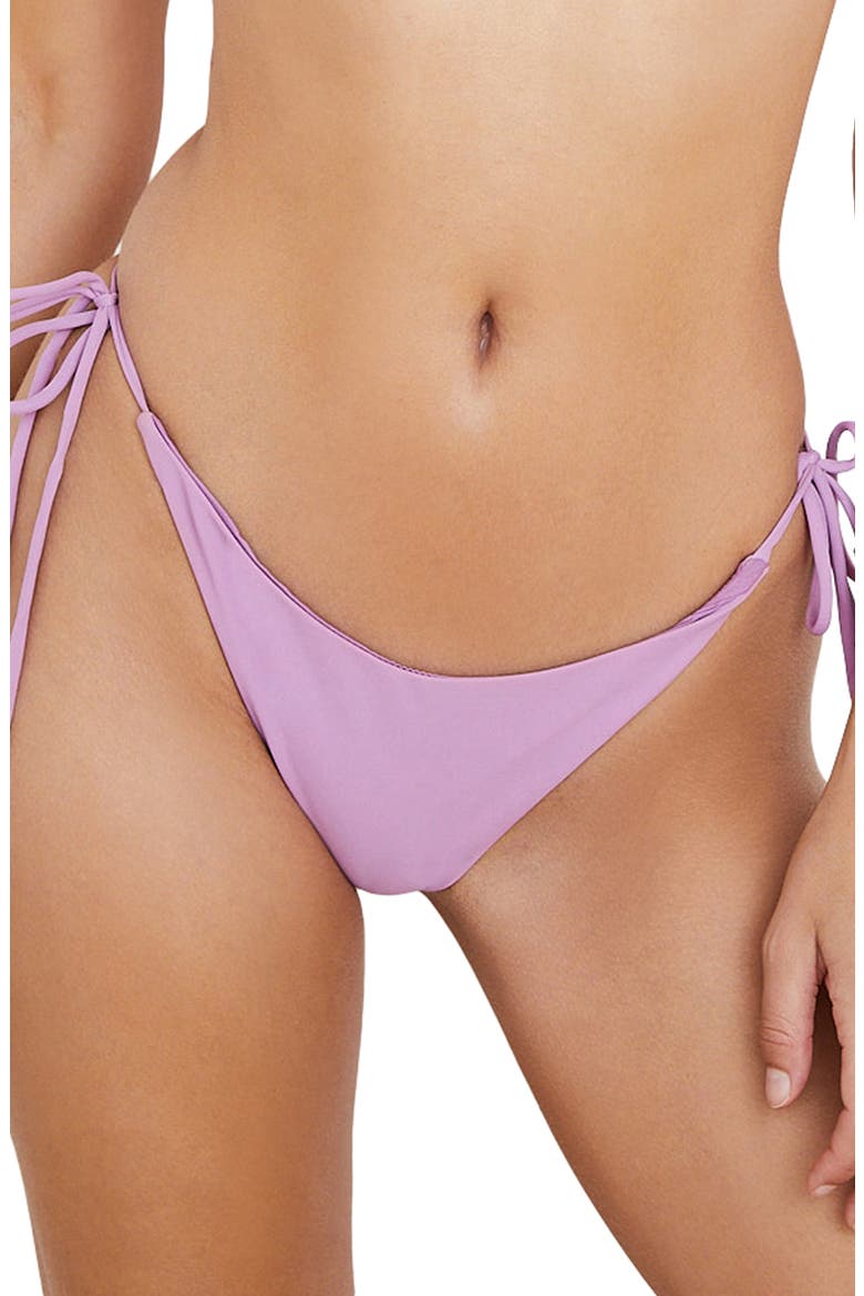 Isla Grande Tie Side Bikini Bottoms, Main, color, LILAC