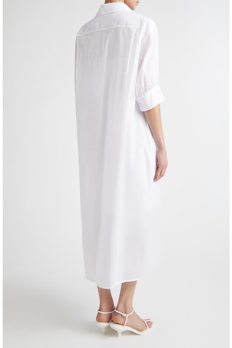 Boxy Puff Sleeve Cotton Poplin Shirtdress, Alternate, color, OPTIC WHITE