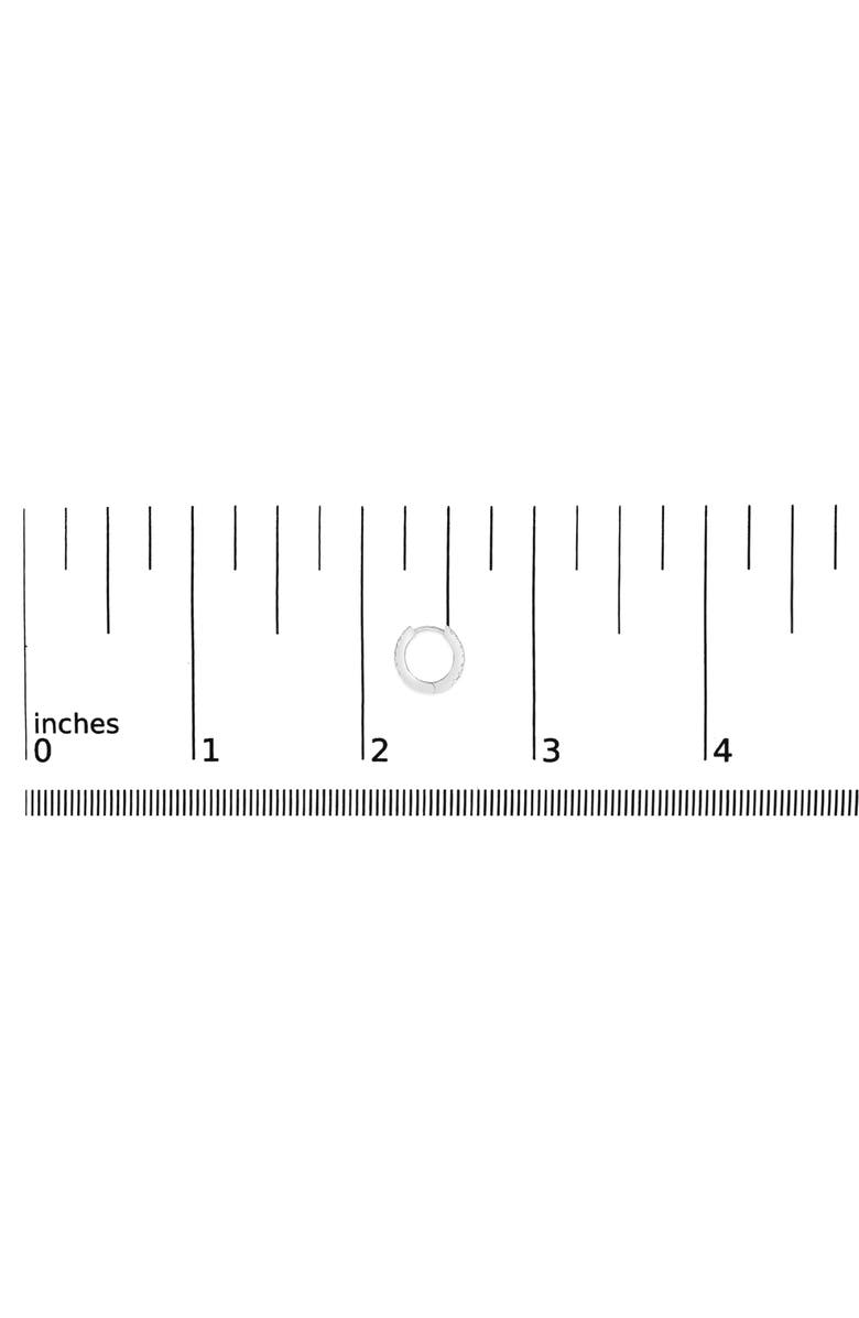 Haus of Brilliance 10K Gold 1/4 Cttw Diamond Double Sided Huggie Hoop Earrings, Alternate, color, White