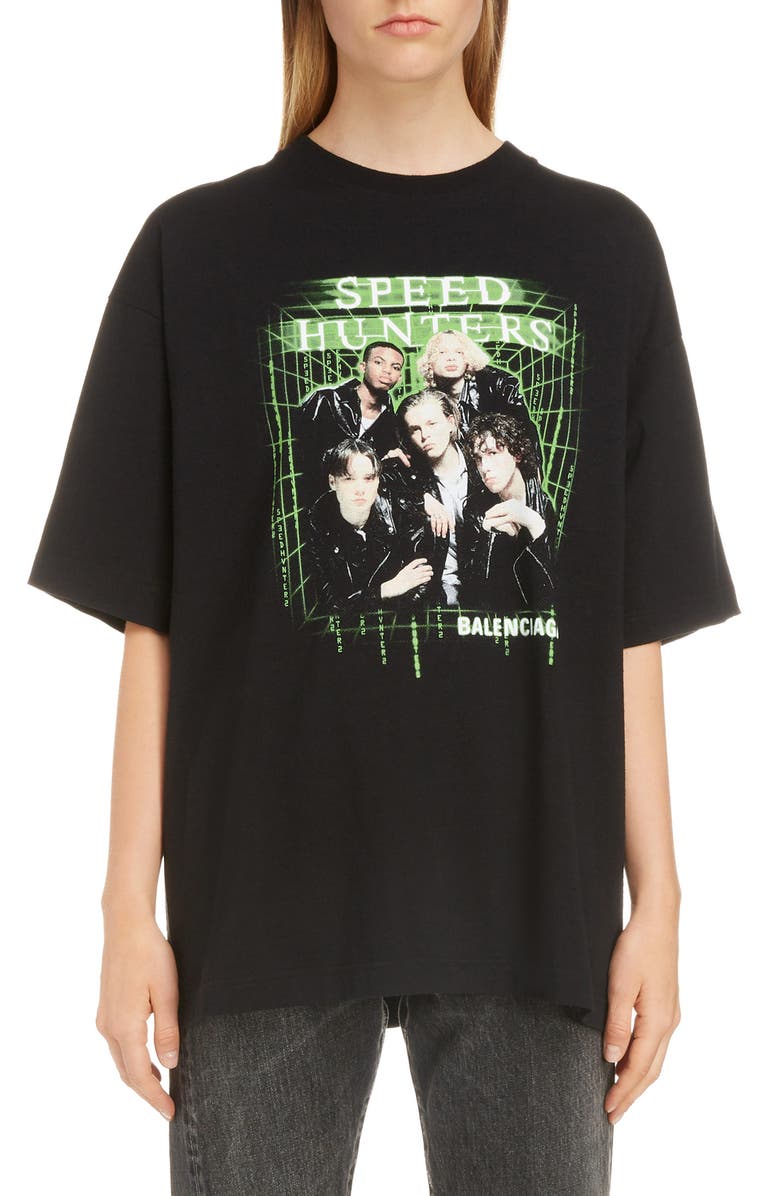 Balenciaga Boy Band Print Tee, Main, color, 
