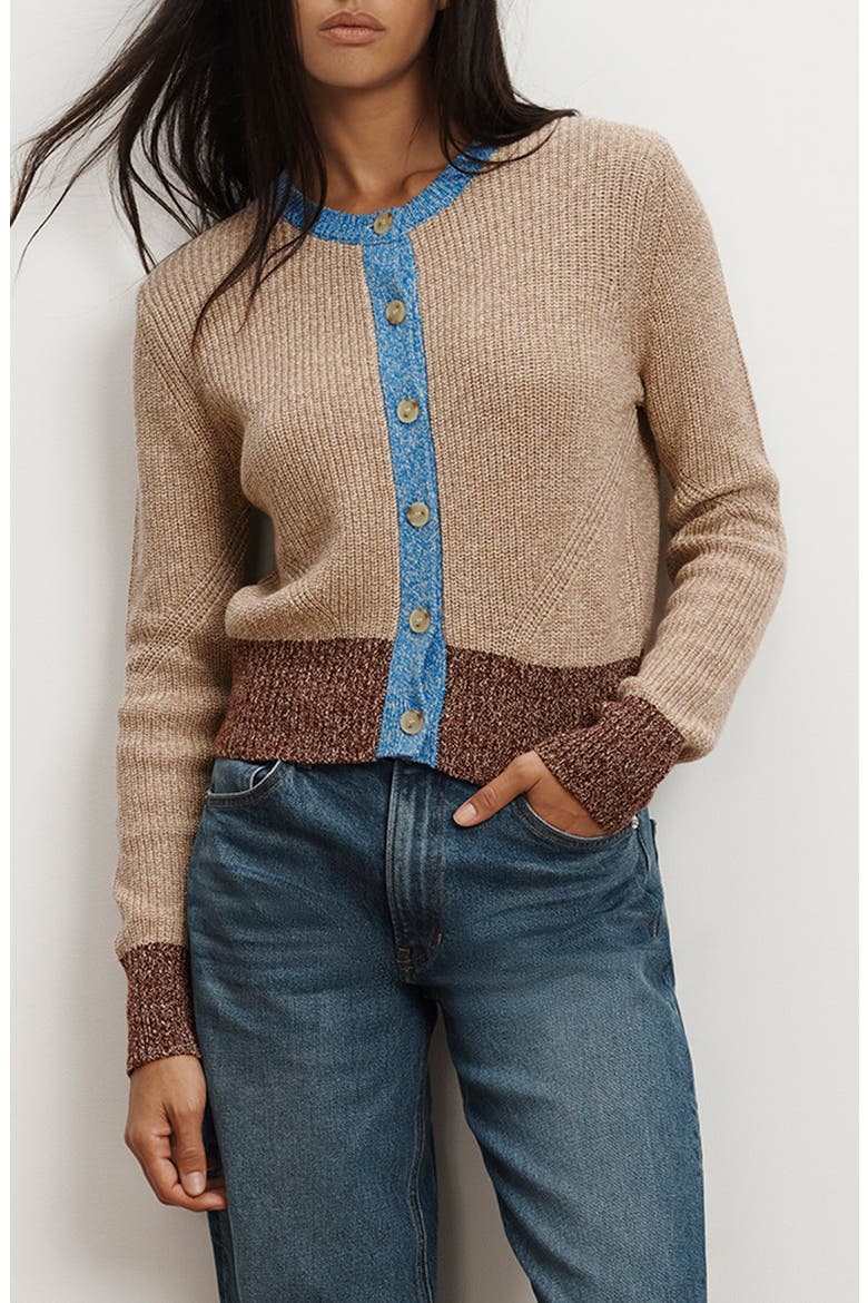 Veronica Beard Ibra Merino Wool & Cotton Cardigan (Women) | Nordstrom