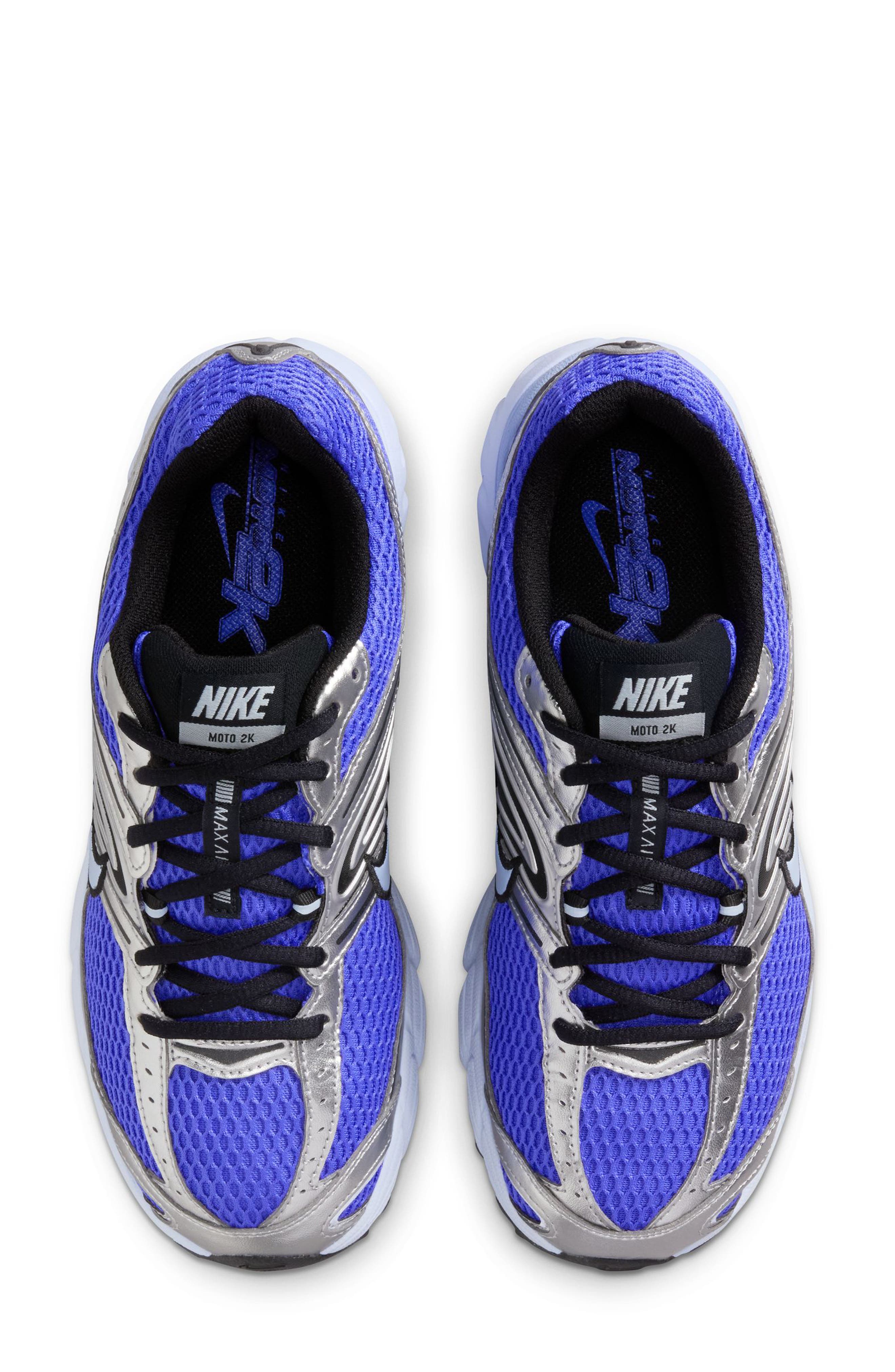 Jordan Air Max Moto 2K Sneaker, Alternate, color, Sapphire/ Blue/ Silver