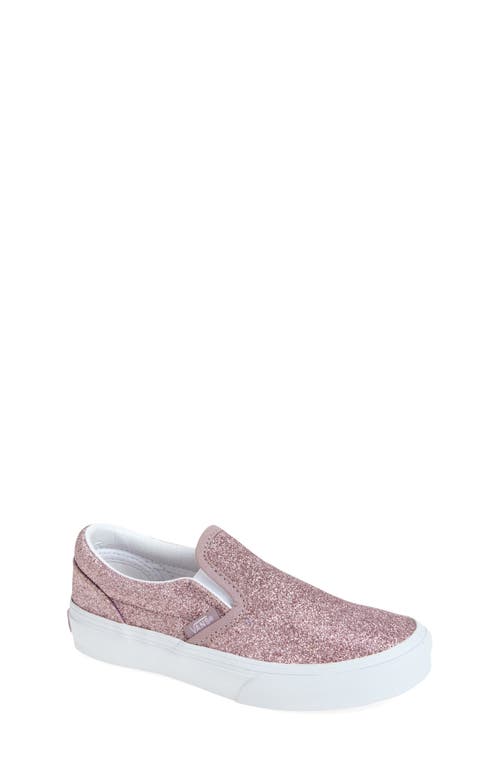 Vans Classic Slip-on Glitter Sneaker In Gold