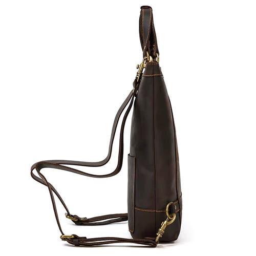 Steel Horse Leather The Icarus | Handmade Vintage Leather Backpack In Brown