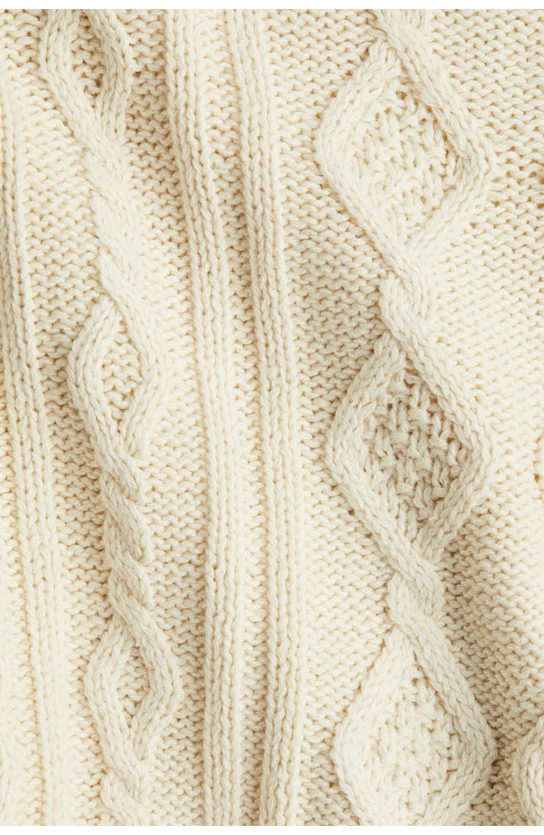H&M Cable-knit Jumper, Alternate, color, Light Beige