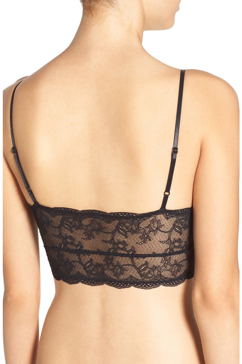 Strappy Lace Bralette, Alternate, color, BLACK