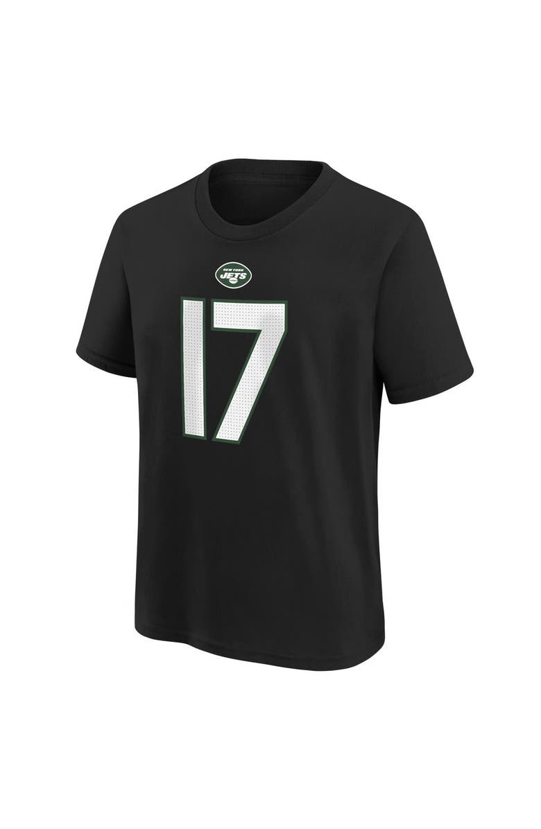 Nike Preschool Nike Garrett Wilson Black New York Jets Player Name & Number T-Shirt, Alternate, color, 