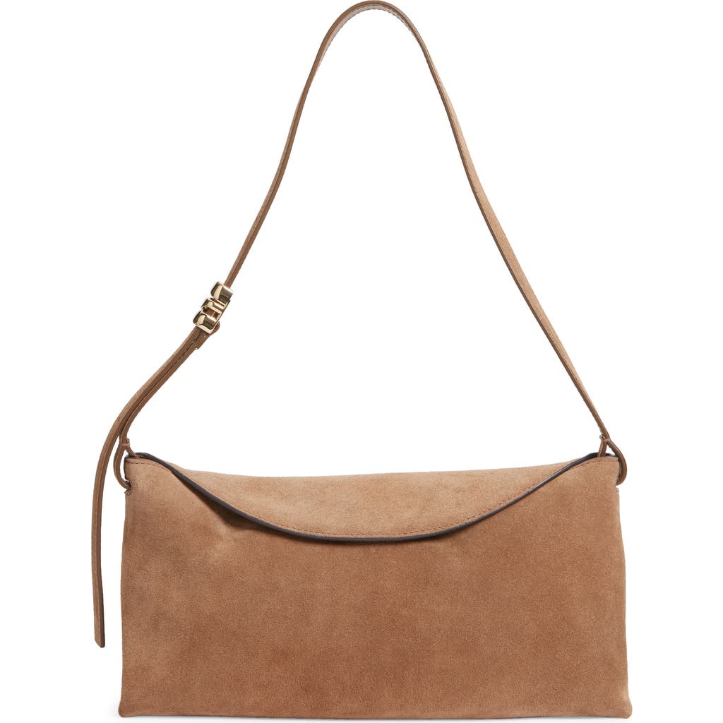 Madewell The Date Night Suede Shoulder Bag in Light Umber at Nordstrom