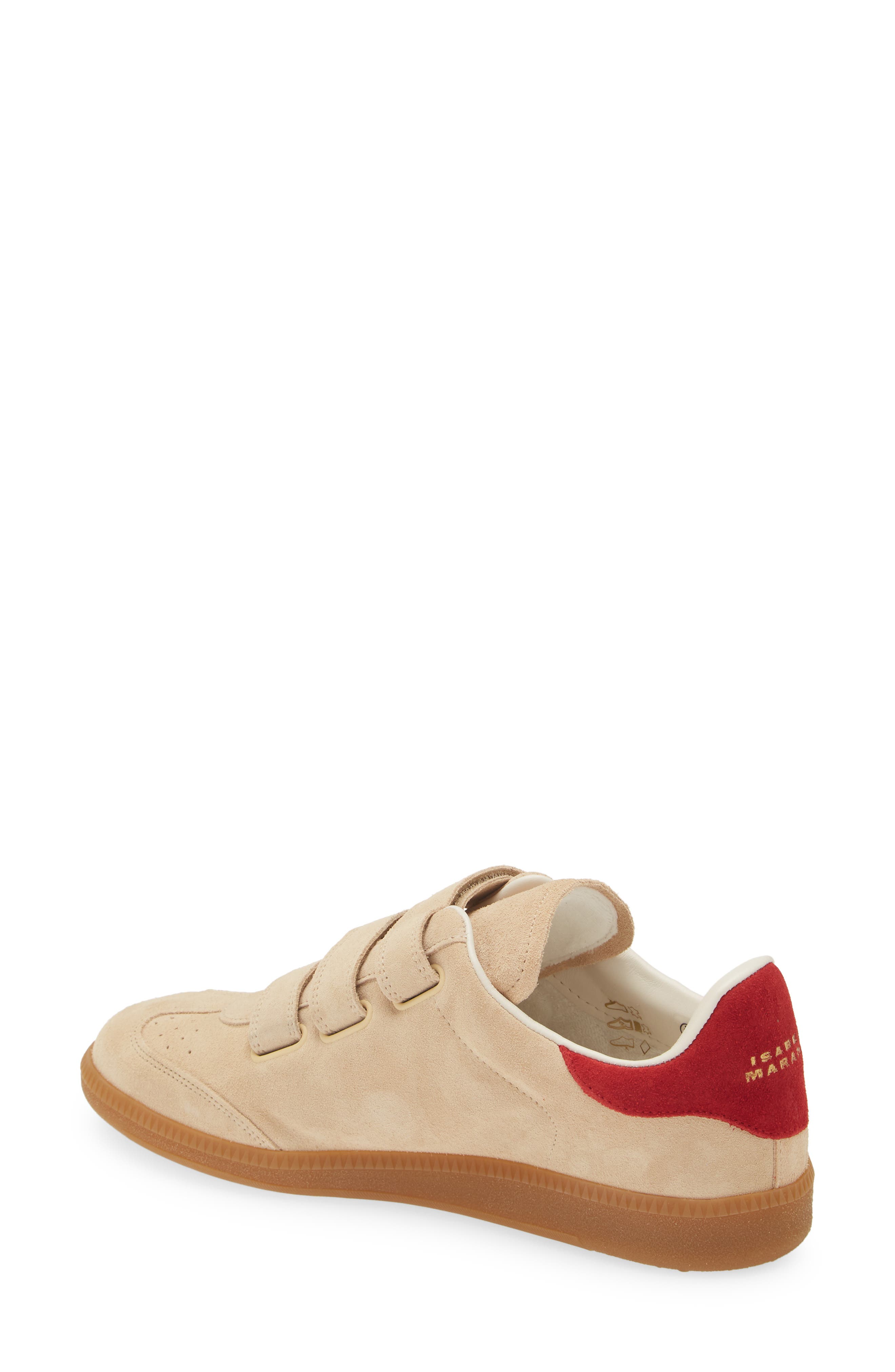Isabel Marant Beth Low Top Sneaker, Alternate, color, Toffee/ Red