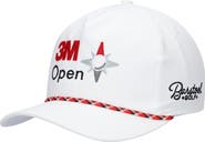 BARSTOOL GOLF Men's Barstool Golf White 3M Open Rope Snapback Hat