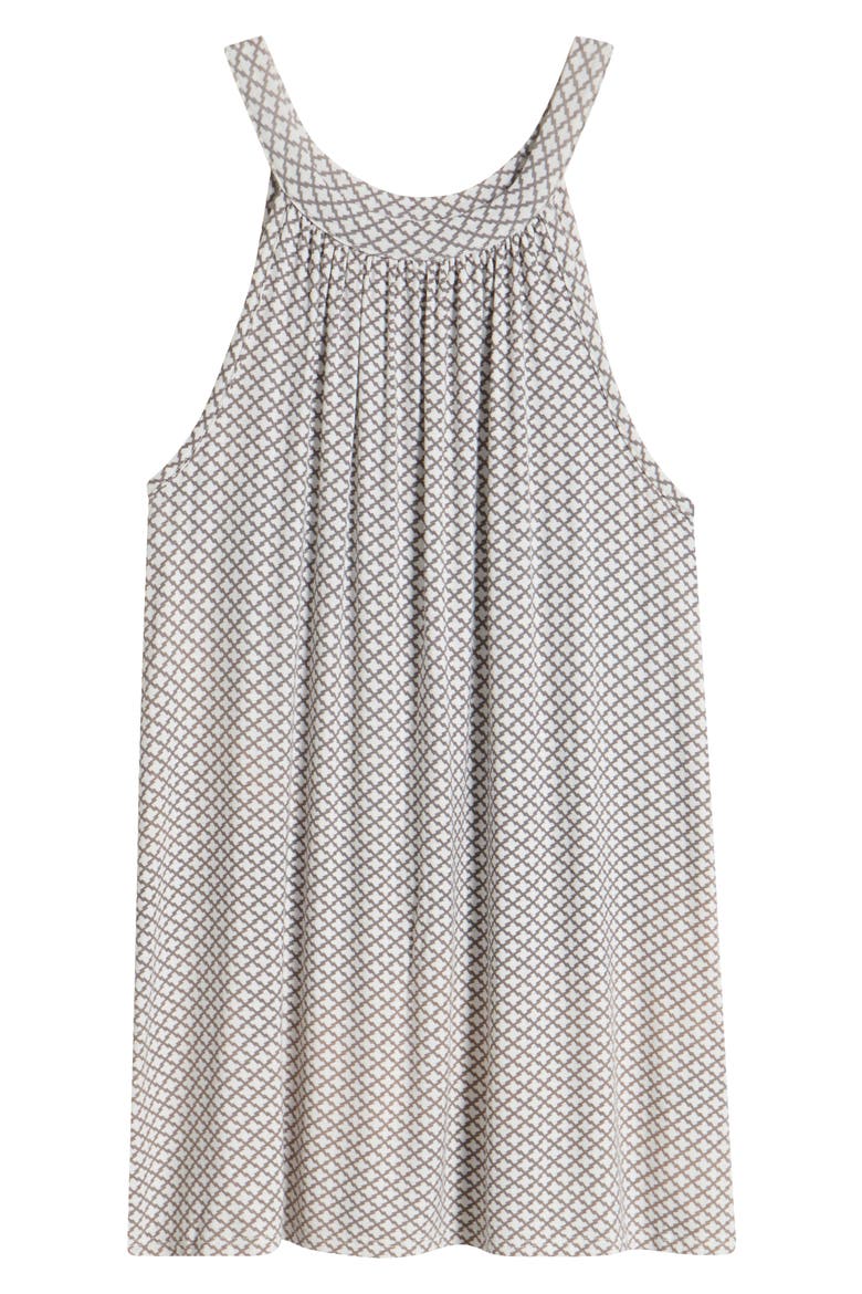 Tile Print Knit Tank, Alternate, color, GREY TILE