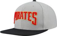 Mitchell & Ness Men's Mitchell & Ness Gray Pittsburgh Pirates Cooperstown Collection Basic Flip Snapback Hat