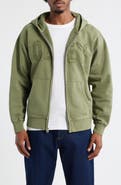 Obey Hybrid Faded Cotton French Terry Zip Hoodie