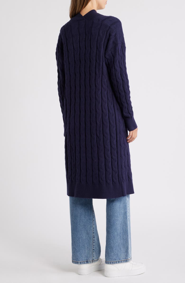 Caslon<sup>®</sup> Longline Cable Stitch Cardigan, Alternate, color, 