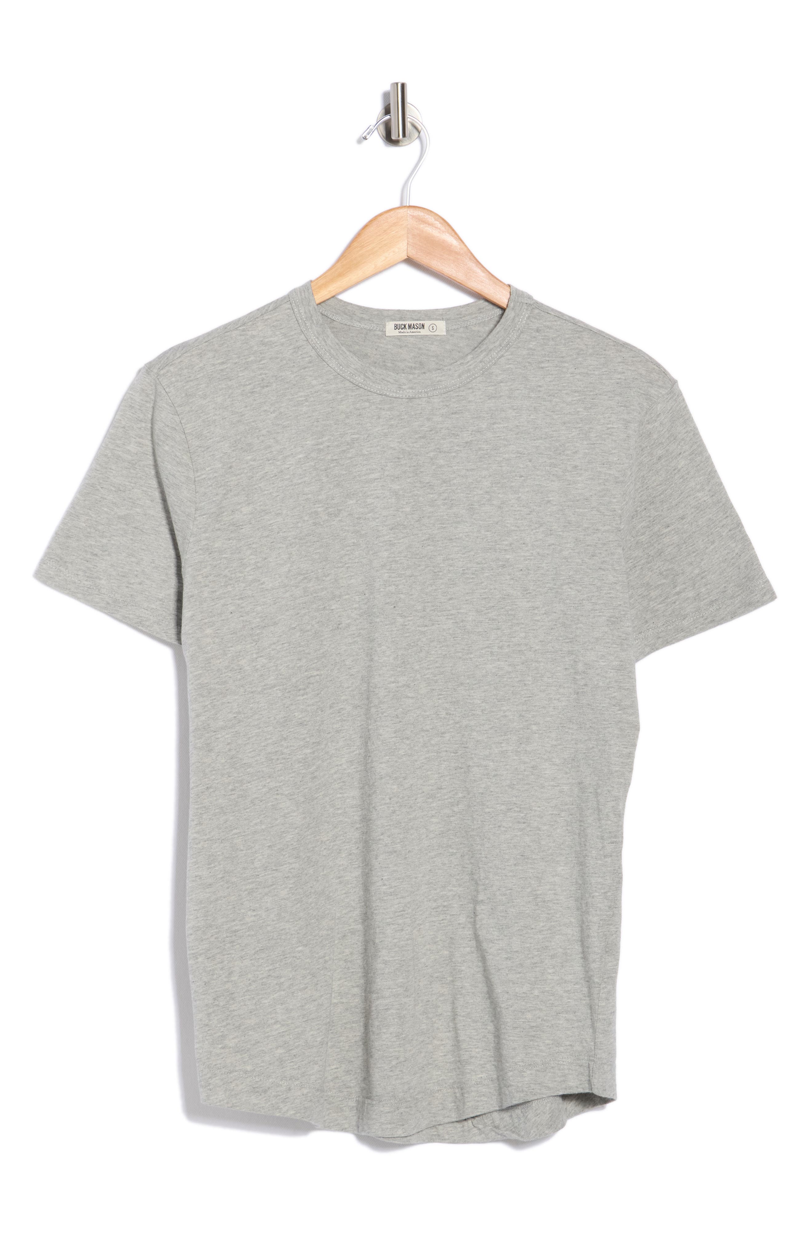 BUCK MASON Pima Cotton Curved Hem T-Shirt