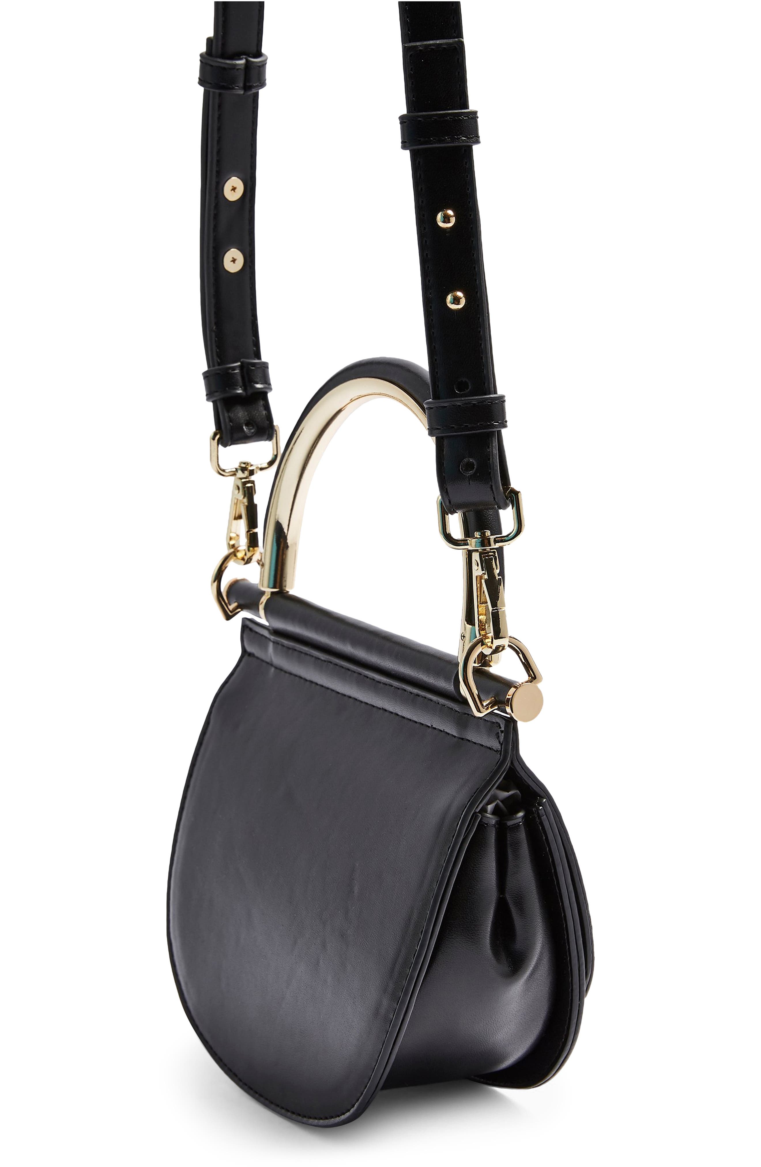 Topshop Cam Half Moon Crossbody Bag, Alternate, color, 