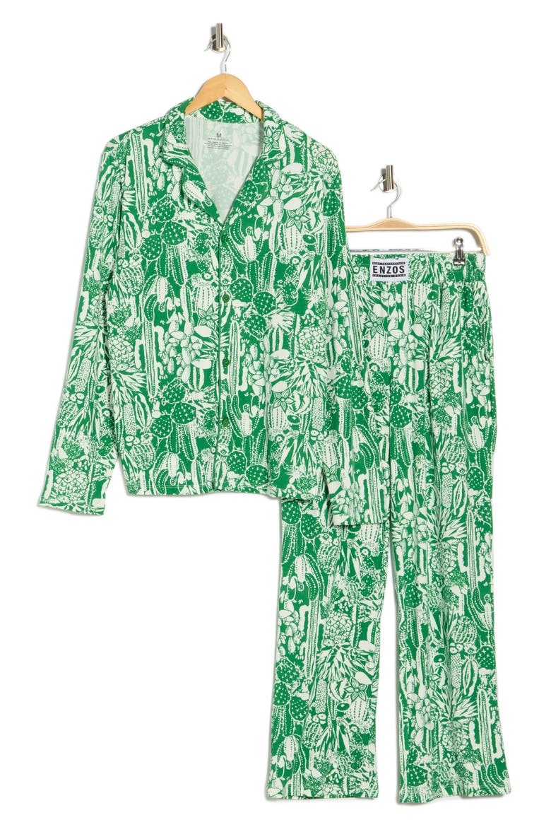 Snoozer Pajamas, Alternate, color, CACTUS PRINT