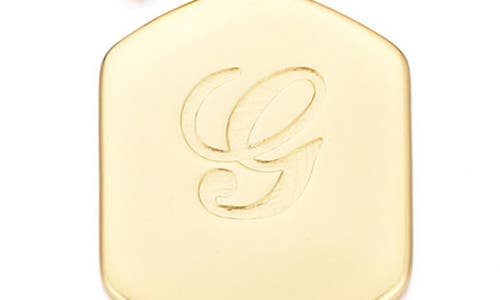 Adornia Monogram Initial Charm Chain Bracelet In Gold