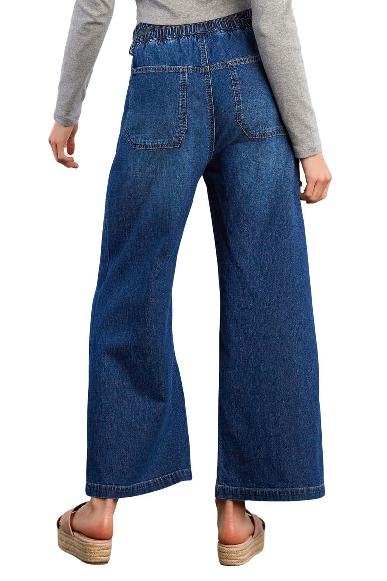 Wide Leg Drawstring Jeans, Alternate, color, CONCERT BLUE