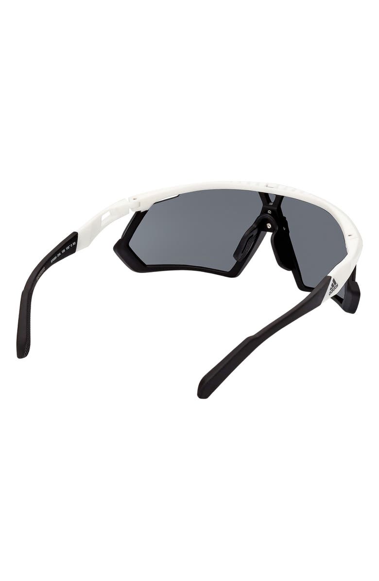 adidas Shield Sunglasses, Alternate, color, White/ Other / Smoke