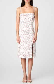 French Connection Echo Floral Crepe Midi Dress