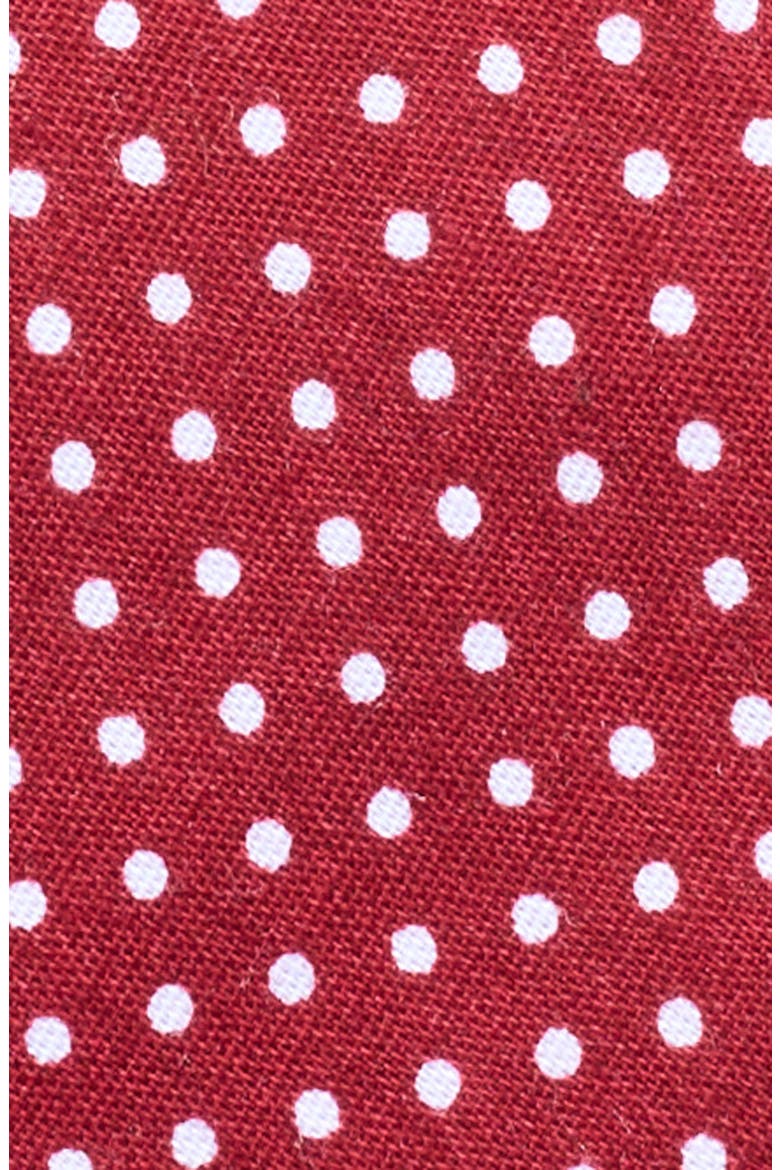 Wenson Dot Print Tie, Alternate, color, BURGUNDY