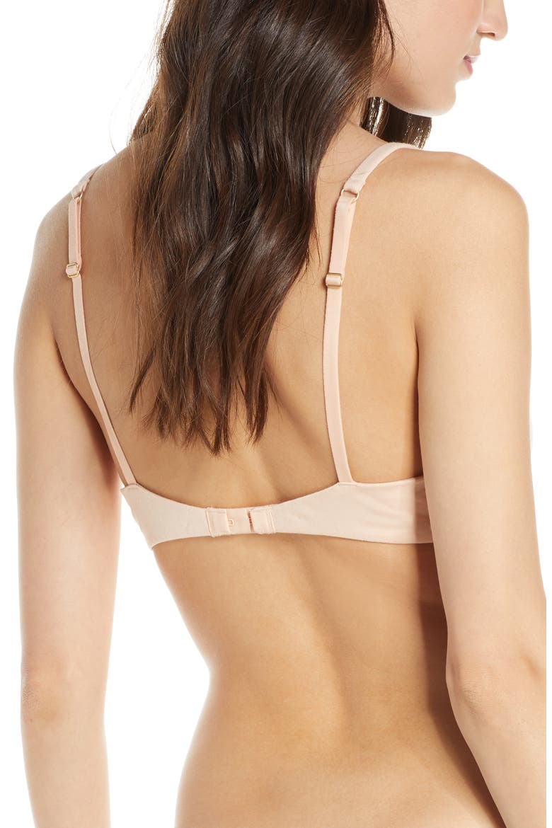 Shea Cotton & Modal T-Shirt Bra, Alternate, color, BASHFUL BLUSH