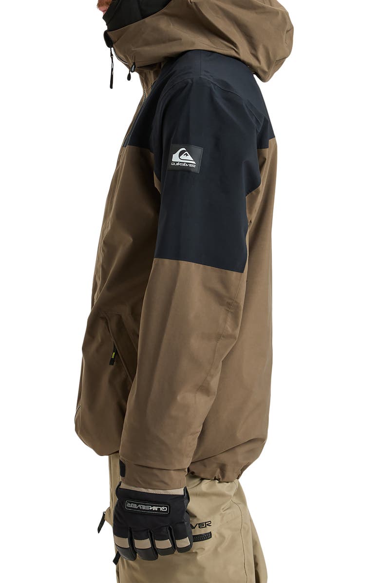 Quiksilver Forever Stretch Gore-Tex<sup>®</sup> Waterproof Ski Jacket, Alternate, color, Canteen