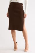 Tart Caralea Rib Knit Button Midi Skirt