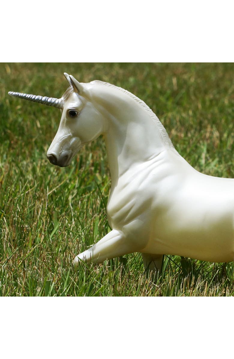 Breyer Horses The Freedom Series Lysander Unicorn, Alternate, color, White