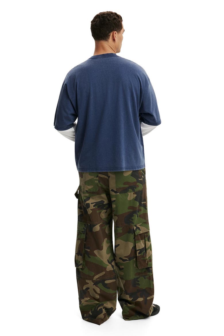 Men's Super Baggy Cargo Pant, Alternate, color, Jungle Camo
