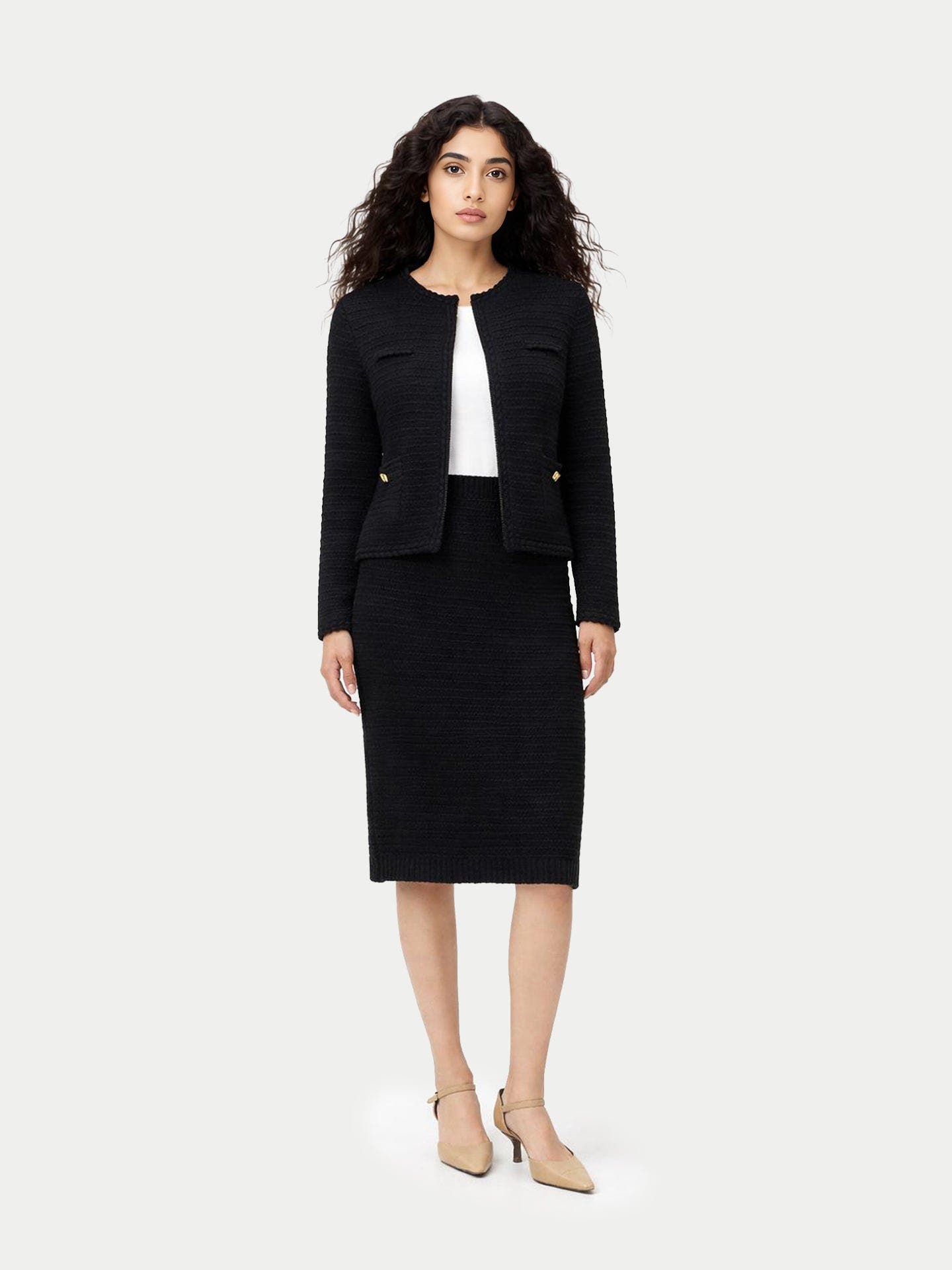 Cashmere Sheath Skirt - image 2