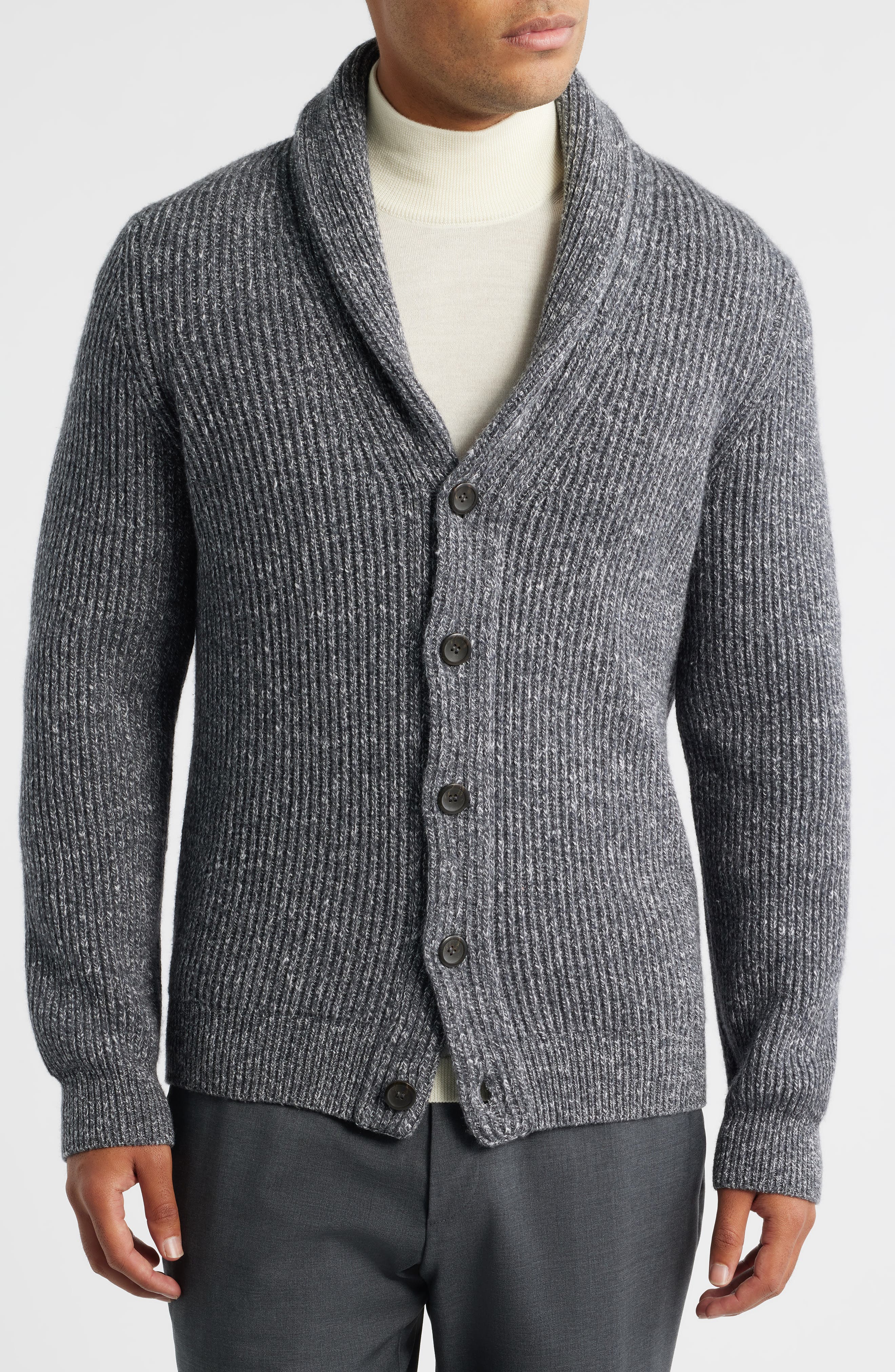 Wool & Silk Shawl Collar Cardigan (Men) | Nordstrom