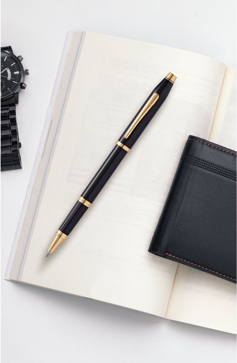 A.T. Cross Century II Cherry Blossom Rollerball Pen, Alternate, color, Black