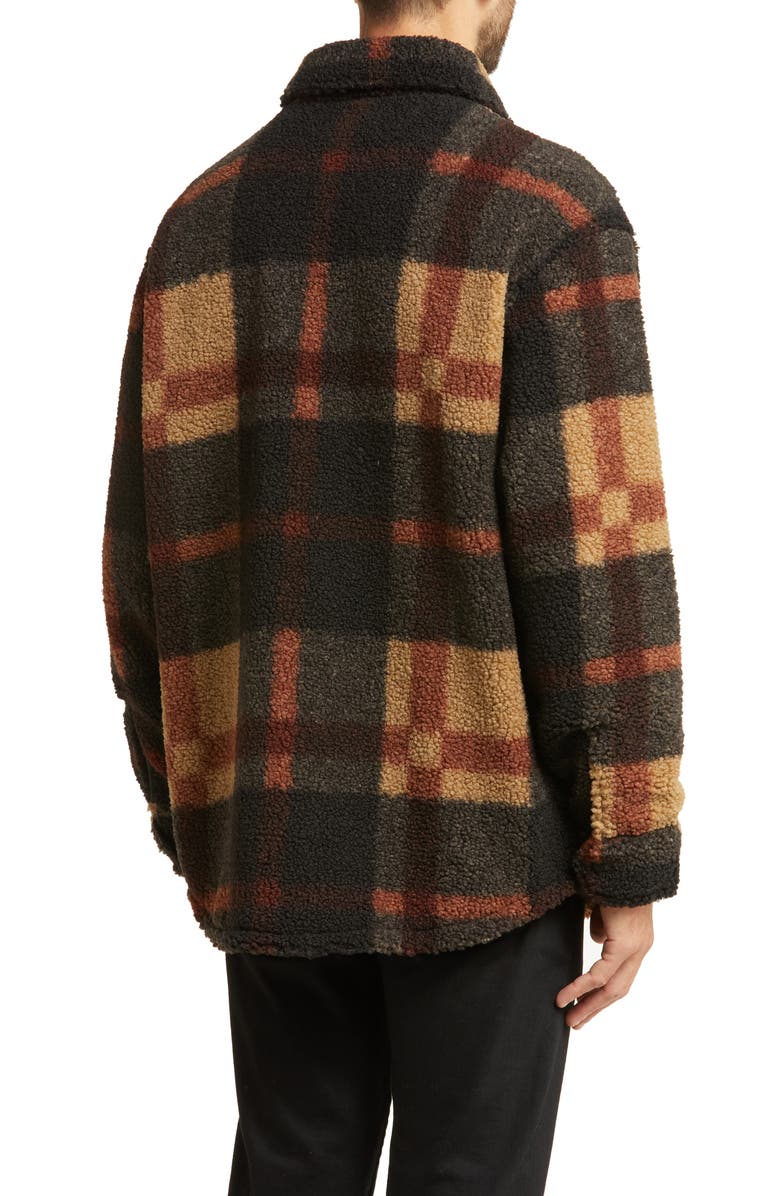 Buffalo Jeans Jadel Plaid Faux Shearling Shirt Jacket, Alternate, color,