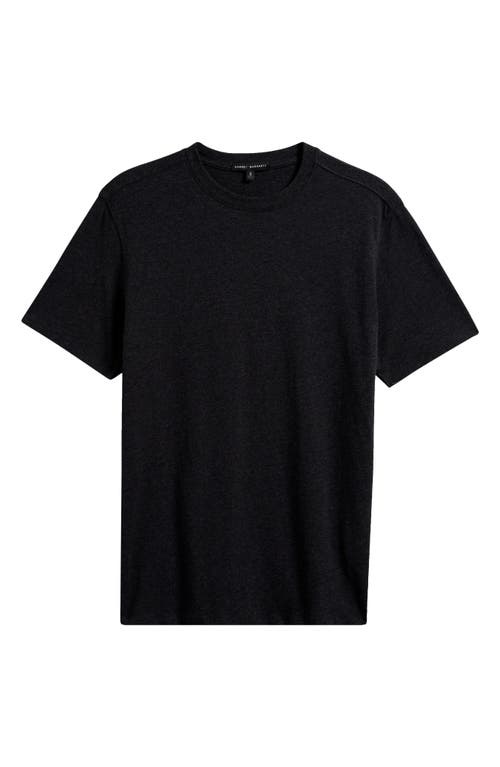 Robert Barakett Colson Mélange Stretch Pima Cotton T-shirt In Black