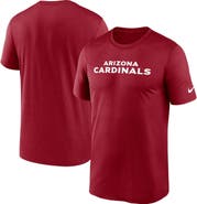 Nike Men's Nike Cardinal Arizona Cardinals Primetime Legend Wordmark Performance T-Shirt