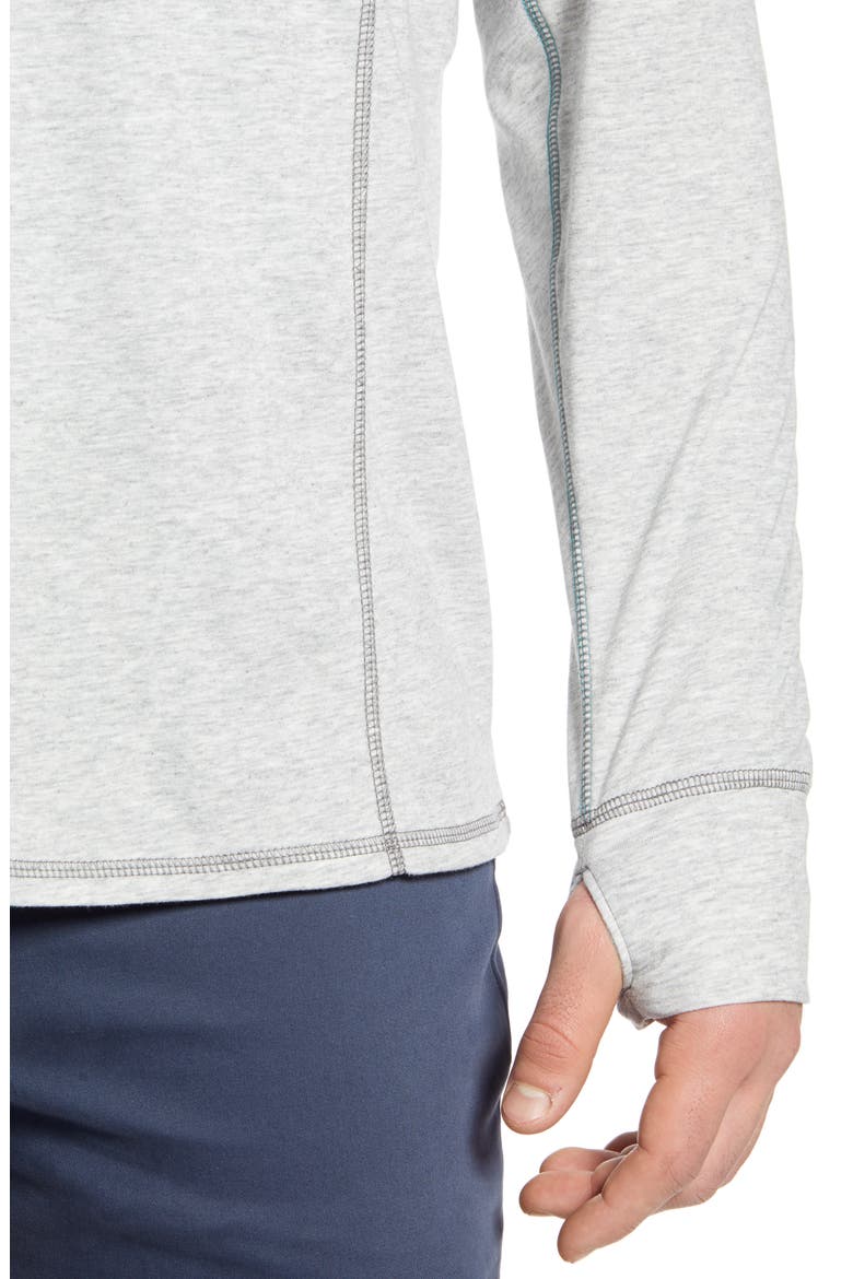 IslandActive® Palm Valley Half Zip Performance Pullover, Alternate, color, LT GREY HEATHER