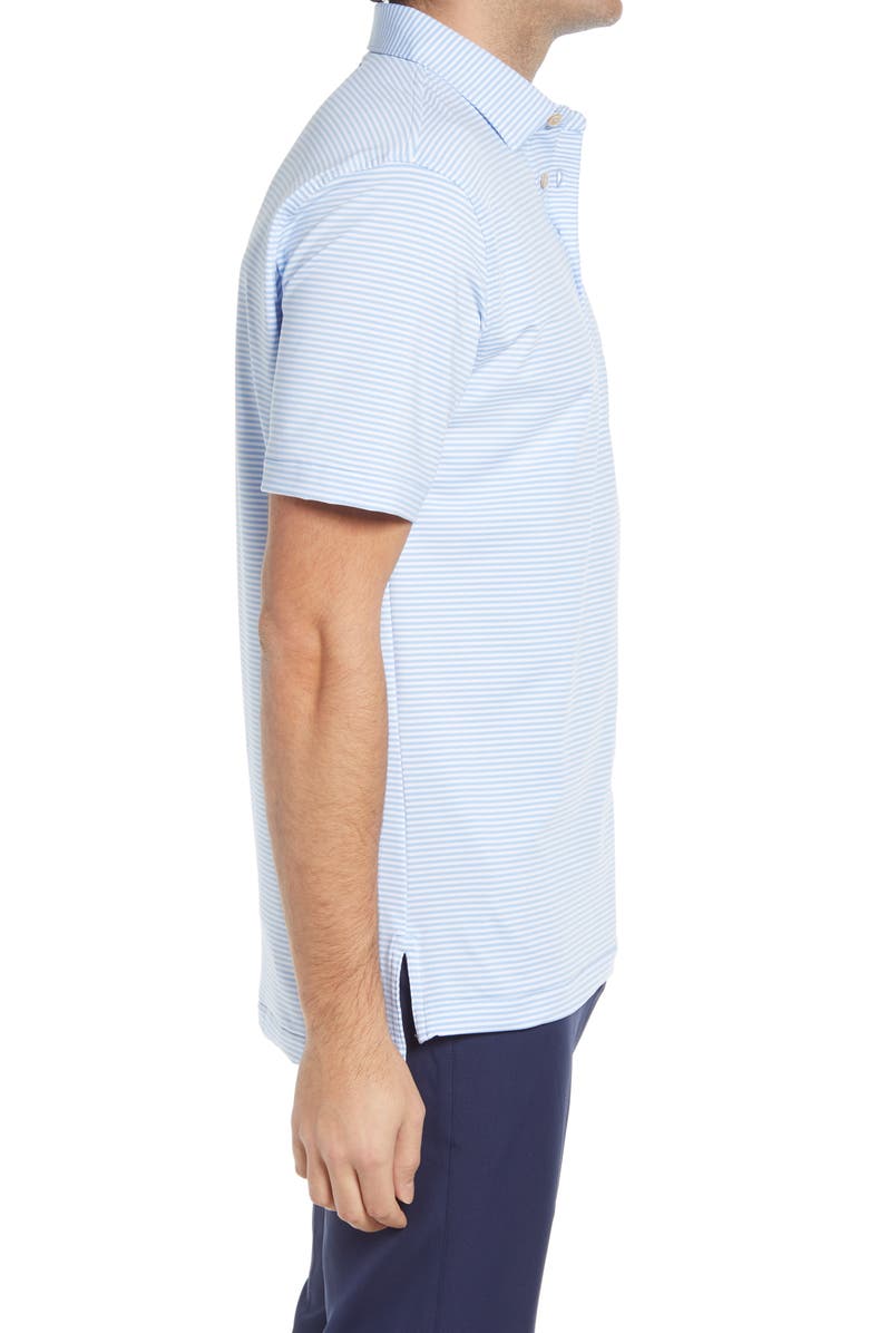 Peter Millar Hales Stripe Short Sleeve Performance Polo, Alternate, color,