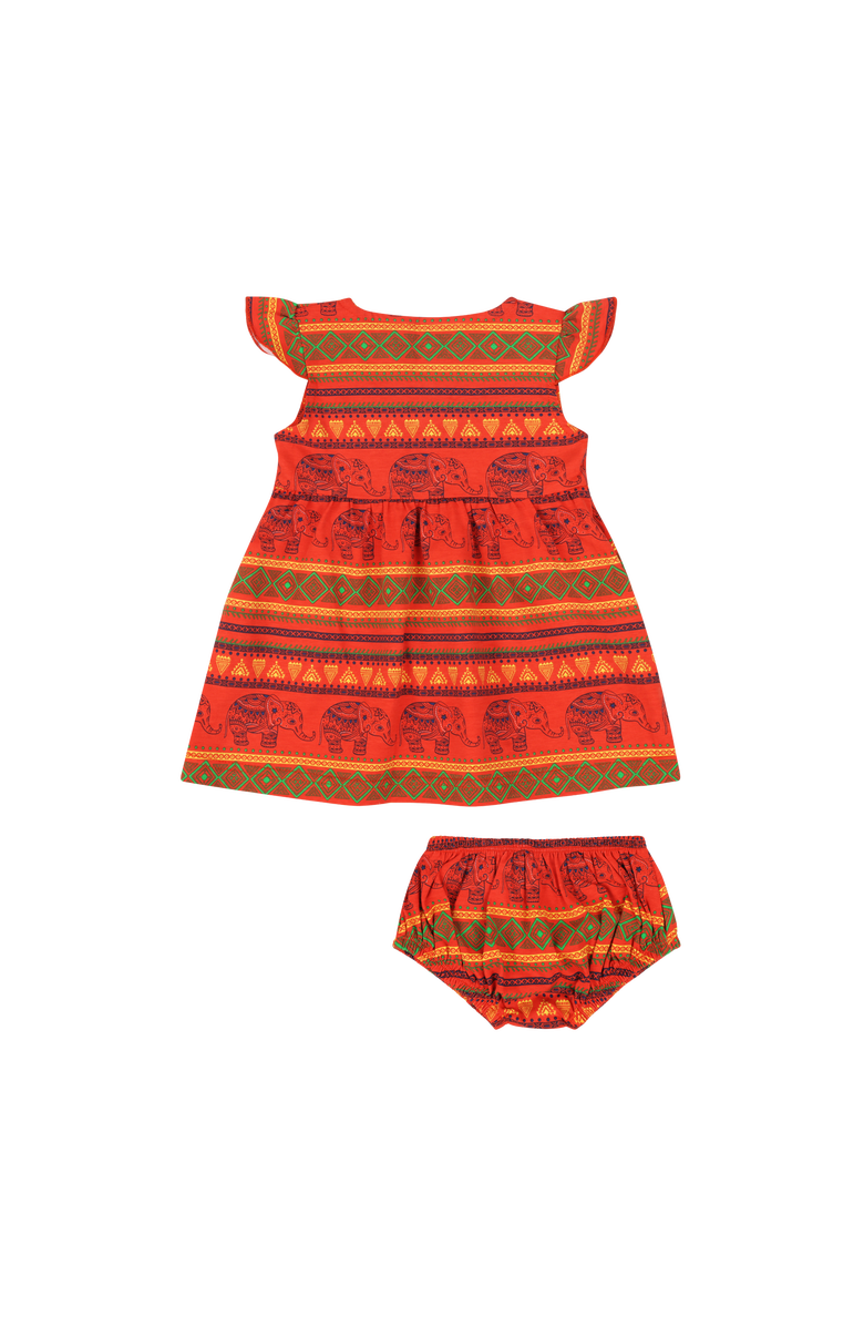 Mixed Up Clothing Baby Vestito Dress Set, Alternate, color, Jacquard Stripe