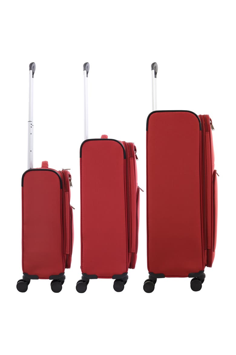 3-Piece Softside Luggage Set - 22" Carry-On, 27" Medium, 31" Large - 8 Spinner Wheels, Expandable Softshell, Alternate, color, TERRA COTTA