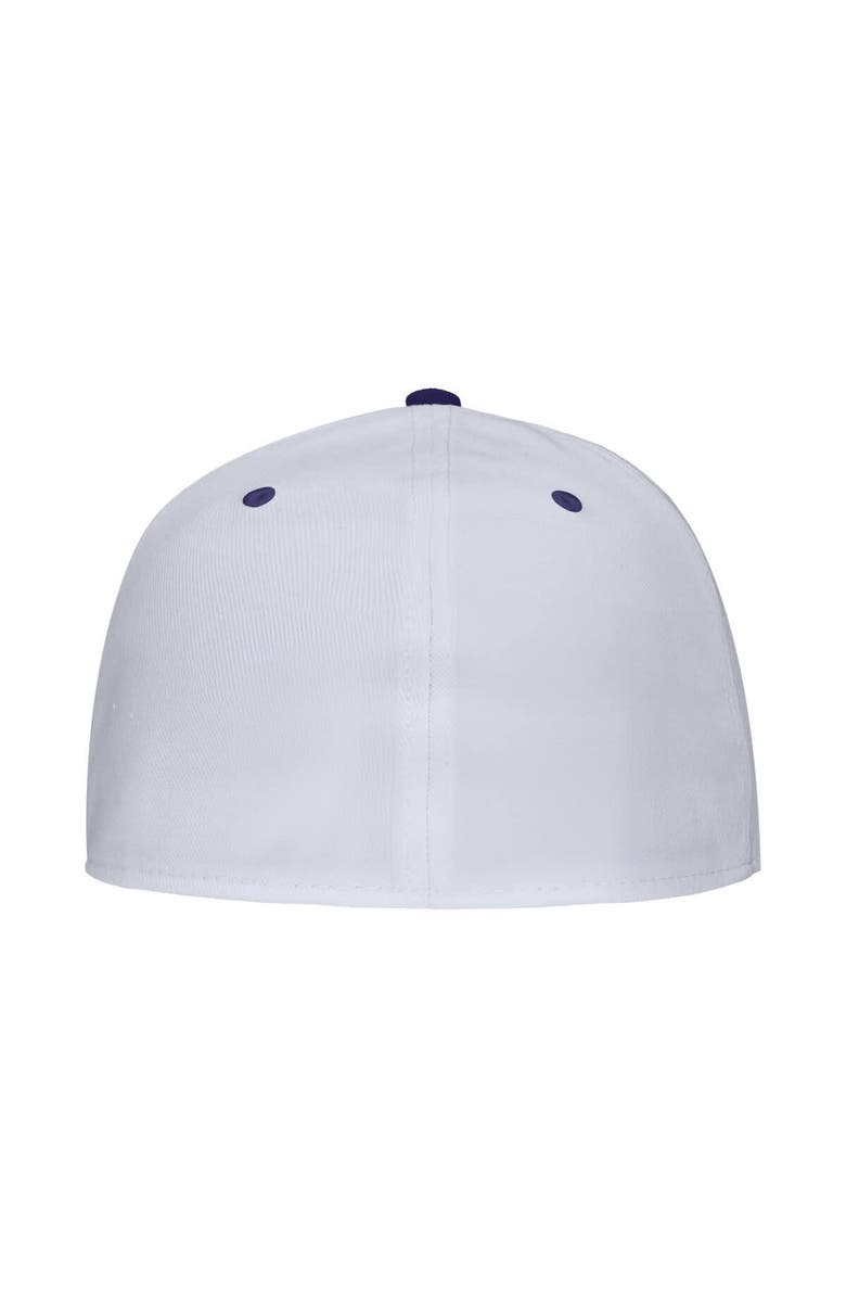 Nike Men's Nike White TCU Horned Frogs On-Field Baseball Performance Fitted Hat, Alternate, color, White