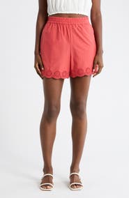 C & C California Embroidered Cotton Shorts