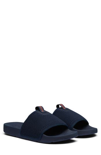 Swims Cabana Knit Slide Sandal In Navy